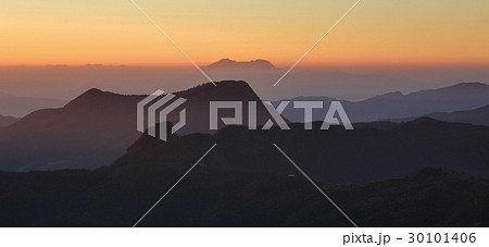 Hills and valleys at sunrise 30101406