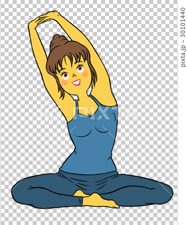 ヨガをする女性 30101440