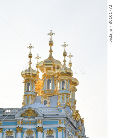 Golden cupolas of Catherine Palace church. 30101772