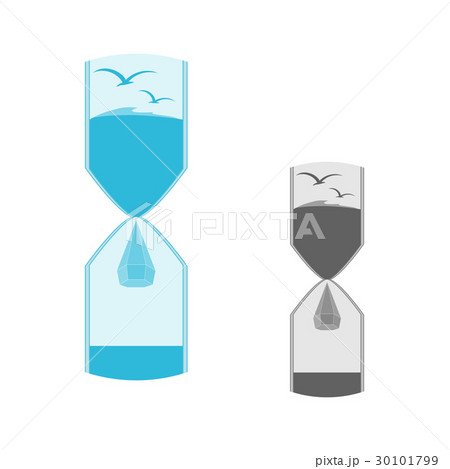 Logo of nature in the hourglass 30101799