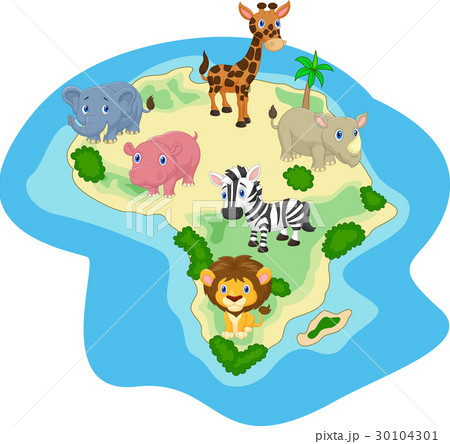 African animal cartoon 30104301