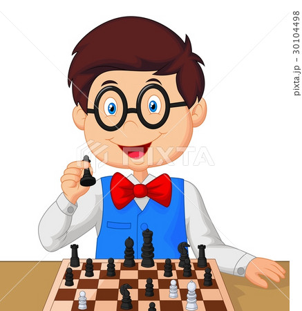 Little boy playing chess Little boy playing chess 30104498