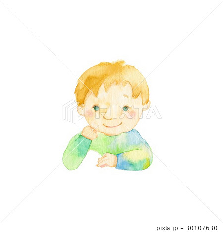 世界の子どもたち、素材、欧米系金髪の男の子 30107630