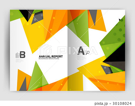 Triangle business print template Triangle business print template 30108024