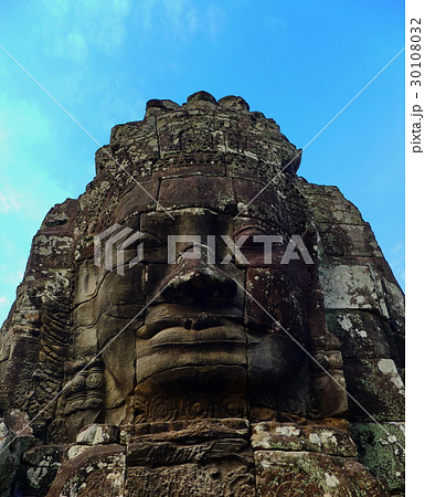 Faces of the Bayon temple in the Angkor Wat Faces of the Bayon temple in the Angkor Wat 30108032