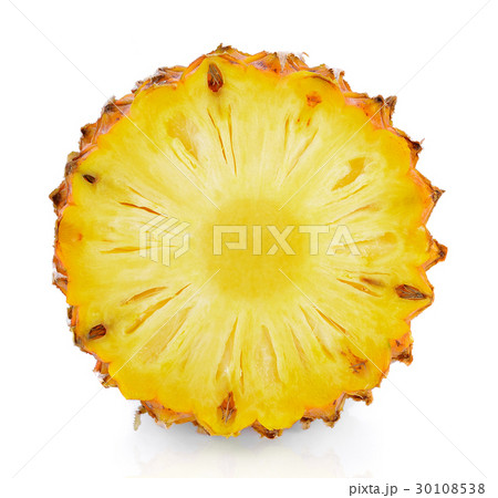 Pineapple font view isolated on white background Pineapple font view isolated on white background 30108538