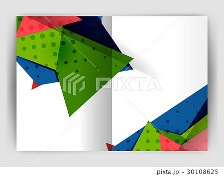 Triangle business print template 30108625