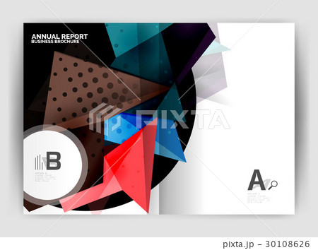 Triangle business print template Triangle business print template 30108626