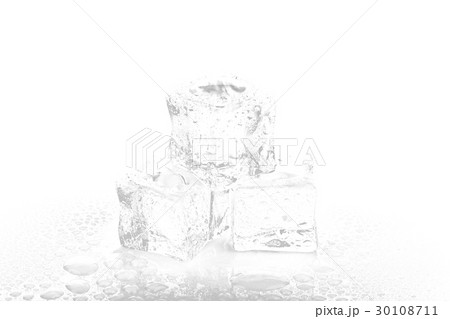 ice on white background 30108711