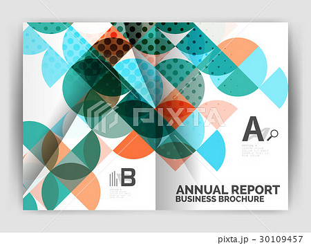 Abstract circle design business annual report Abstract circle design business annual report 30109457