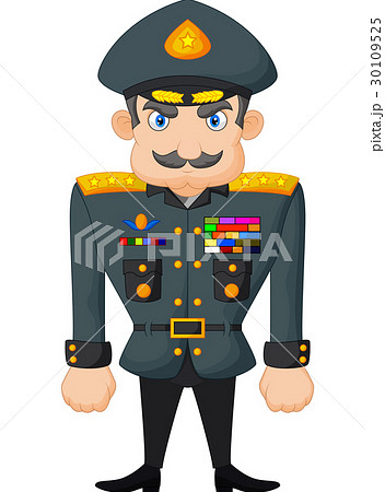 Cartoon military general 30109525