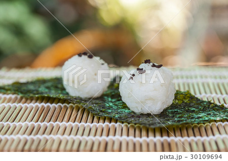 rice ball food design by home made . rice ball food design by home made . 30109694