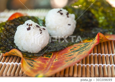 rice ball food design by home made . rice ball food design by home made . 30109699