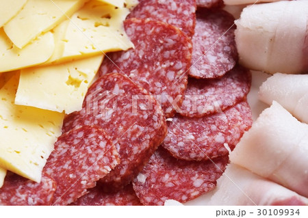 Ham, salami, sausage and cheese Ham, salami, sausage and cheese 30109934