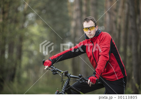 Portrait of Biker in Forest Portrait of Biker in Forest 30113805