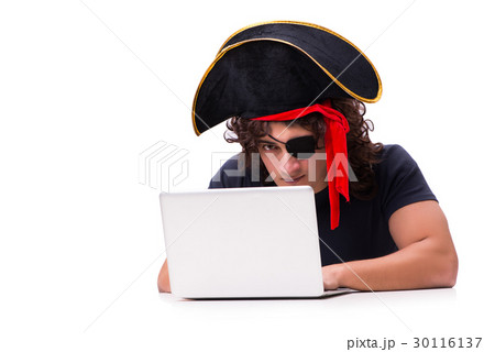 The digital security concept with pirate isolated 30116137
