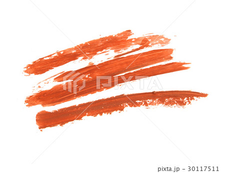 red lipstick stroke isolated red lipstick stroke isolated 30117511