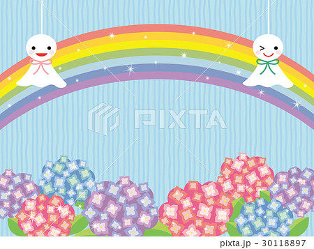 梅雨イメージ　紫陽花 30118897