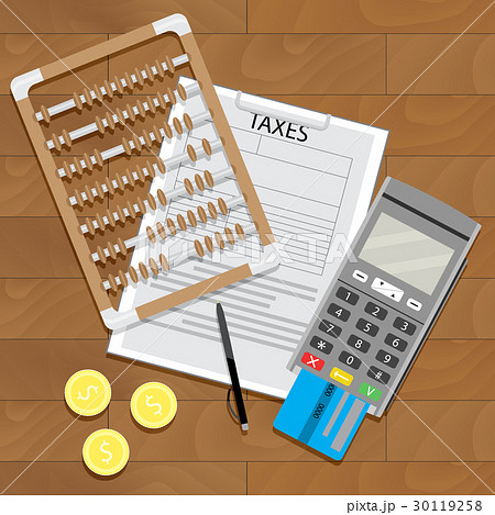 Business tax and banking paperwork Business tax and banking paperwork 30119258