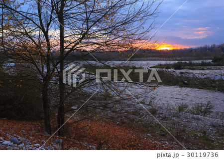 Sunset on the river Sunset on the river 30119736