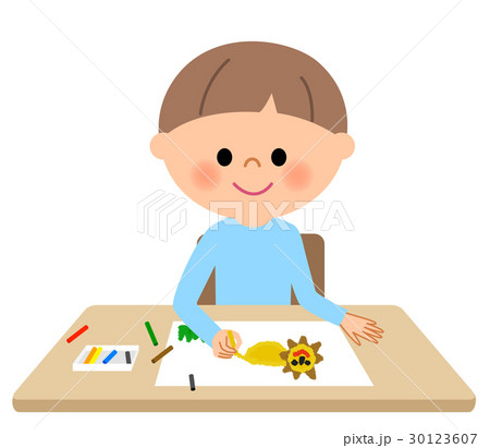 男の子 お絵かき 男の子 お絵かき 30123607