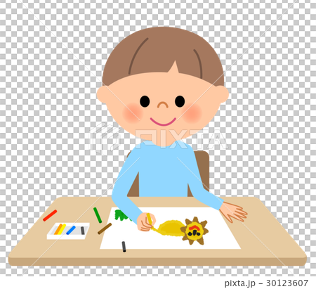 男の子 お絵かき 男の子 お絵かき 30123607