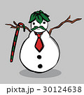 Snowman, vector illustration. 30124638