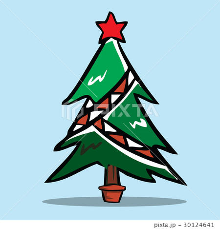 Christmas tree, Vector illustration. 30124641