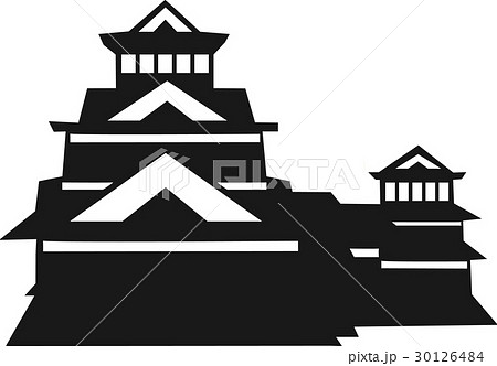 熊本城のイラスト素材