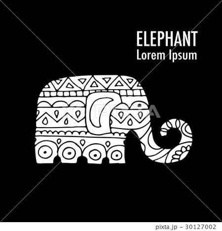 Ornate elephant design 30127002