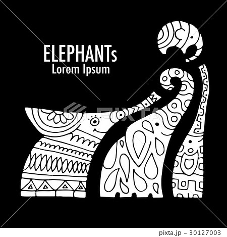 Ornate elephant design 30127003