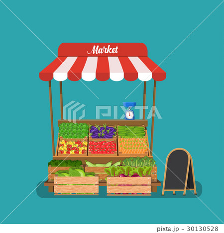 Local vegetable stall. 30130528