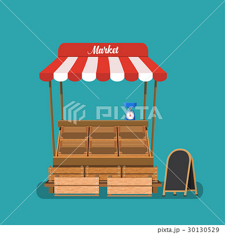 Traditional market empty wooden food 30130529