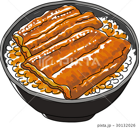 うな丼のイラスト素材