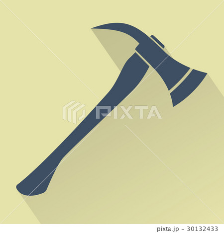 Silhouette of Firefighters Axe 30132433