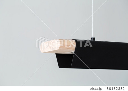 Hanging wooden-metallic lamp Hanging wooden-metallic lamp 30132882