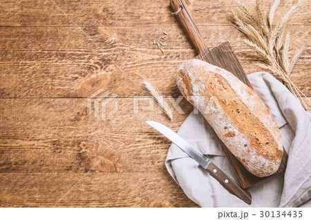 Fresh rye bread 30134435
