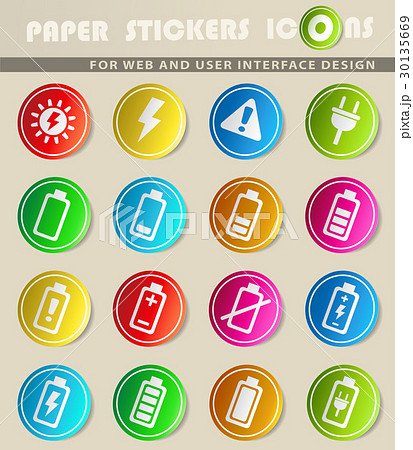 battery icon set battery icon set 30135669