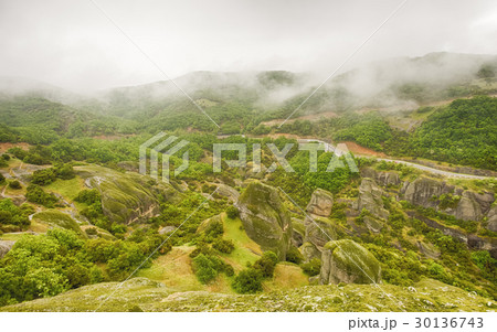 Meteora rocks after the rain 30136743