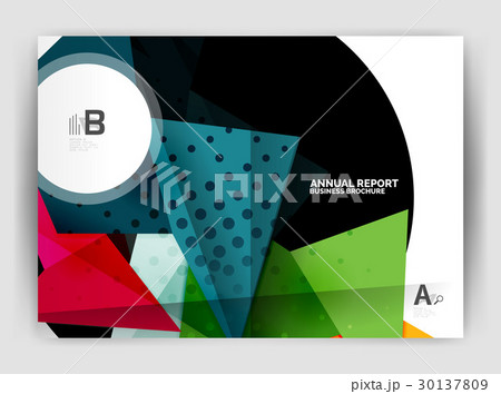Triangle business print template Triangle business print template 30137809