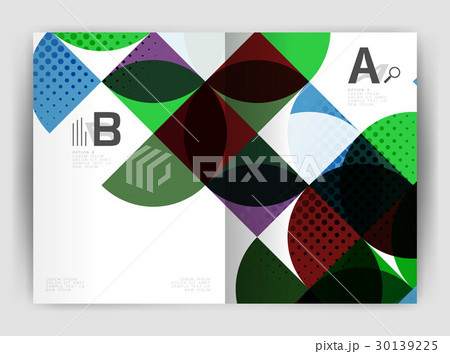 Abstract circle design business annual report 30139225