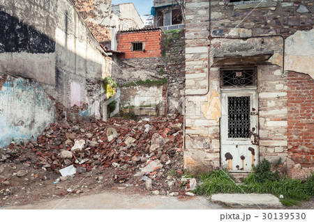 Ruined old living houses of old Izmir 30139530
