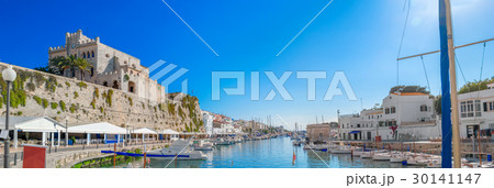 Cuitadella old town port on sunny summer day 30141147