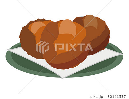 サーターアンダギーのイラストのイラスト素材