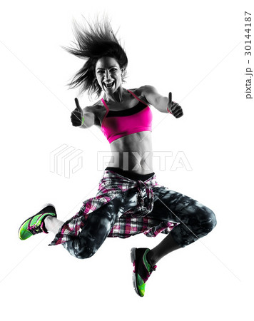 woman zumba fitness exercises dancer dancing woman zumba fitness exercises dancer dancing 30144187