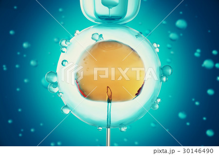 3d illustration Artificial insemination process 30146490