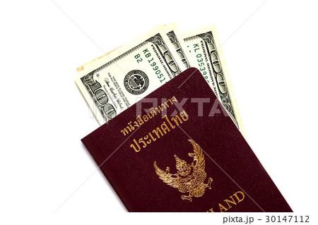 Thailand passport and us dollar. Thailand passport and us dollar. 30147112