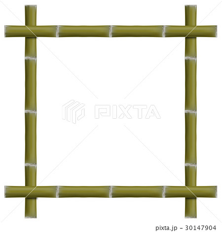 Empty frame of bamboo stalks, vector illustration. 30147904