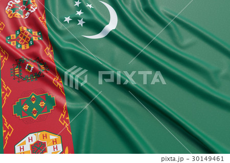 Turkmenistan flag 30149461
