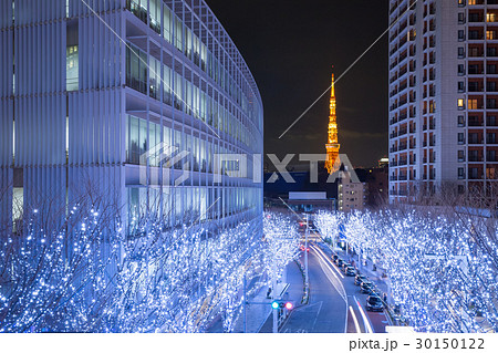 東京タワー_冬のけやき坂 30150122